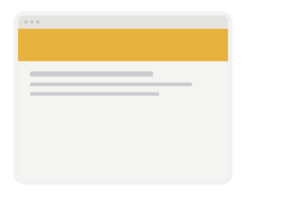 A customer account page